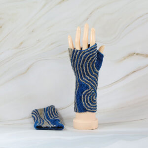gants spirales présentés sur main de mannequin