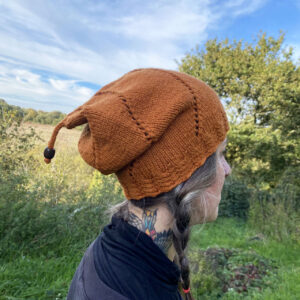 Rust hat on Eliana