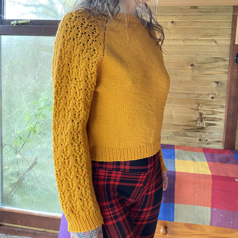 Pull en Laine Femme Primavera sur modèle La laine de Galeine